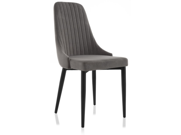 Стул на металлокаркасе Kora dark gray/black (Арт.15098)