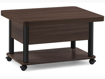 Стол-трансформер Виват темный венге/черный (Арт. 402950)