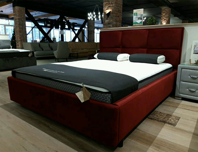 Кровать Malina Райтон в ткани