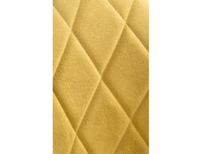 Стул на металлокаркасе Гутрид ромбы спереди горчичный/черный (Арт.504183)