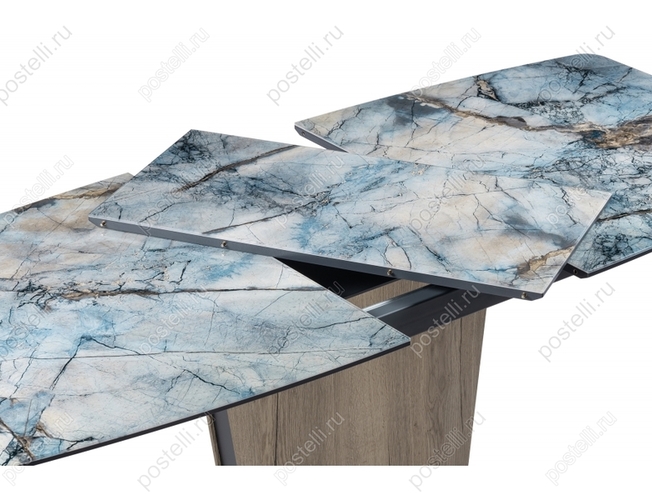 Стол на тумбе Теон магеллан/гелифакс натуральный/графит (Арт 474320)