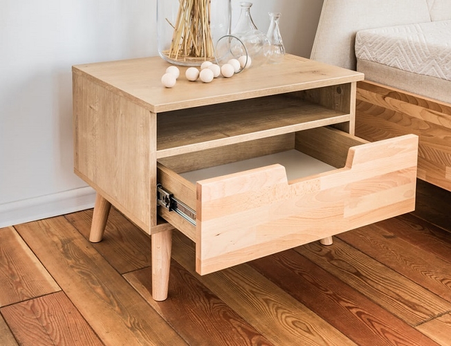 Тумба прикроватная Lagom в интерьере