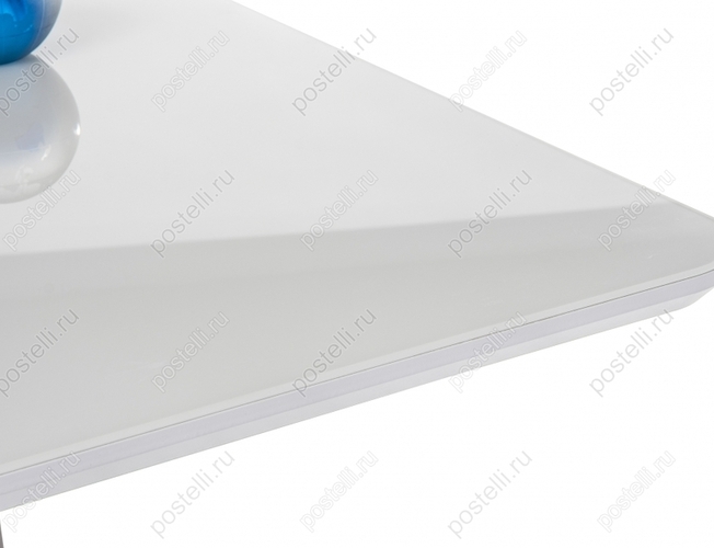 Сто на тумбе Санса белая шагрень/белый Арт(462081)