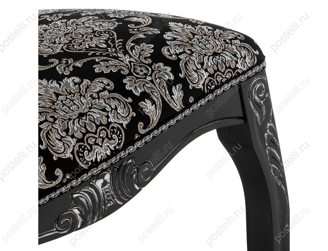 Стул Клето патина серебро/черный (Арт.309305)