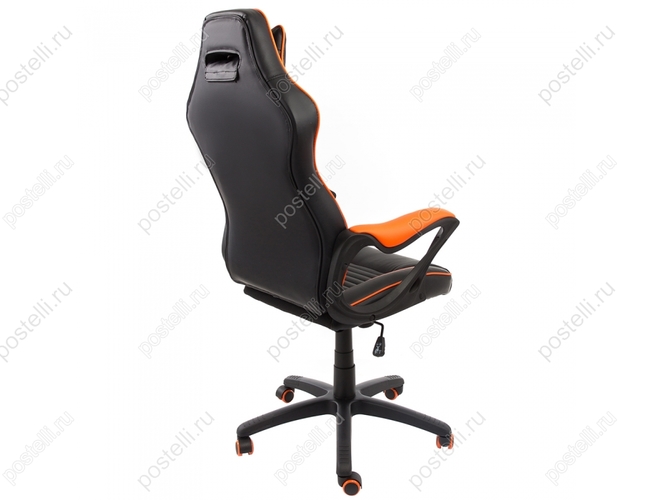 Игровое кресло Leon черное/оранжевое (Арт. 1876)