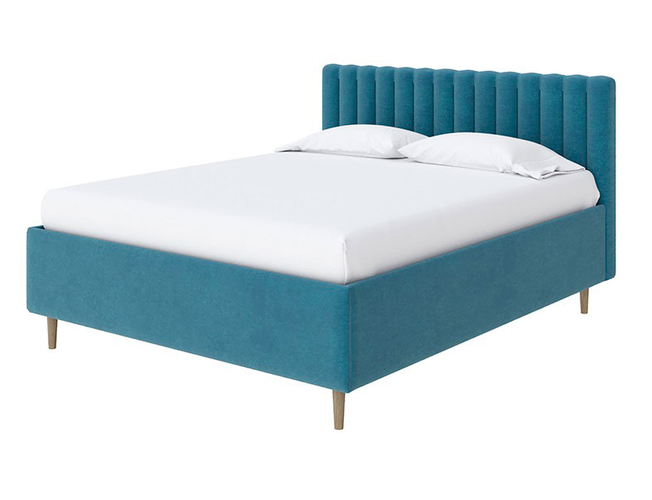 Кровать Madison Lite с бельевым ящиком Дива синий