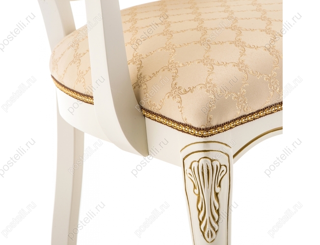 Кресло Руджеро патина золото/бежевый (Арт.318606)