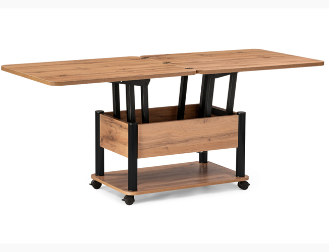 Стол-трансформер Виват дуб вотан/черный (Арт. 490591)